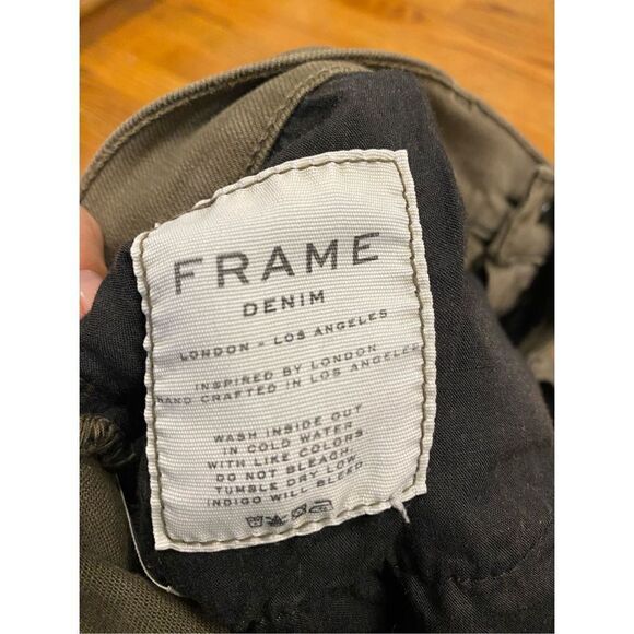 FRAME LE Cutoff Cuffed Distressed Shorts - Picture 6 of 7
